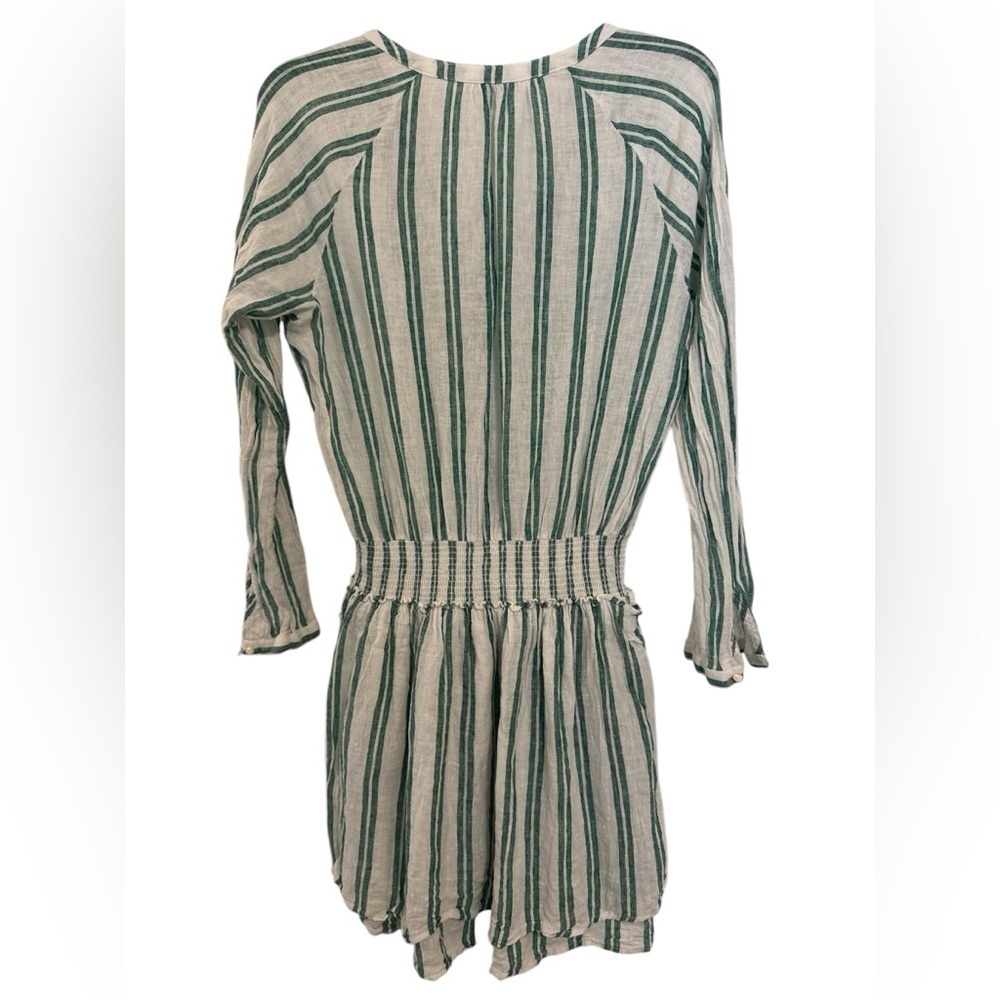Rails from Revolve Jasmine Mini Dress in Cordoba Stripe(Green/White) Size Medium - Picture 3 of 10